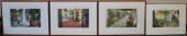 SET OF FOUR ASSORTED FRAMED ET