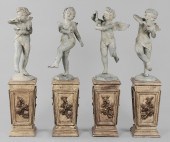 Set of Four Baroque Style Bron