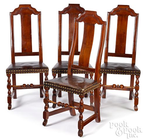 SET OF FOUR BOSTON QUEEN ANNE