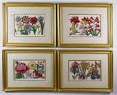 SET OF FOUR BOTANICAL ENGRAVIN