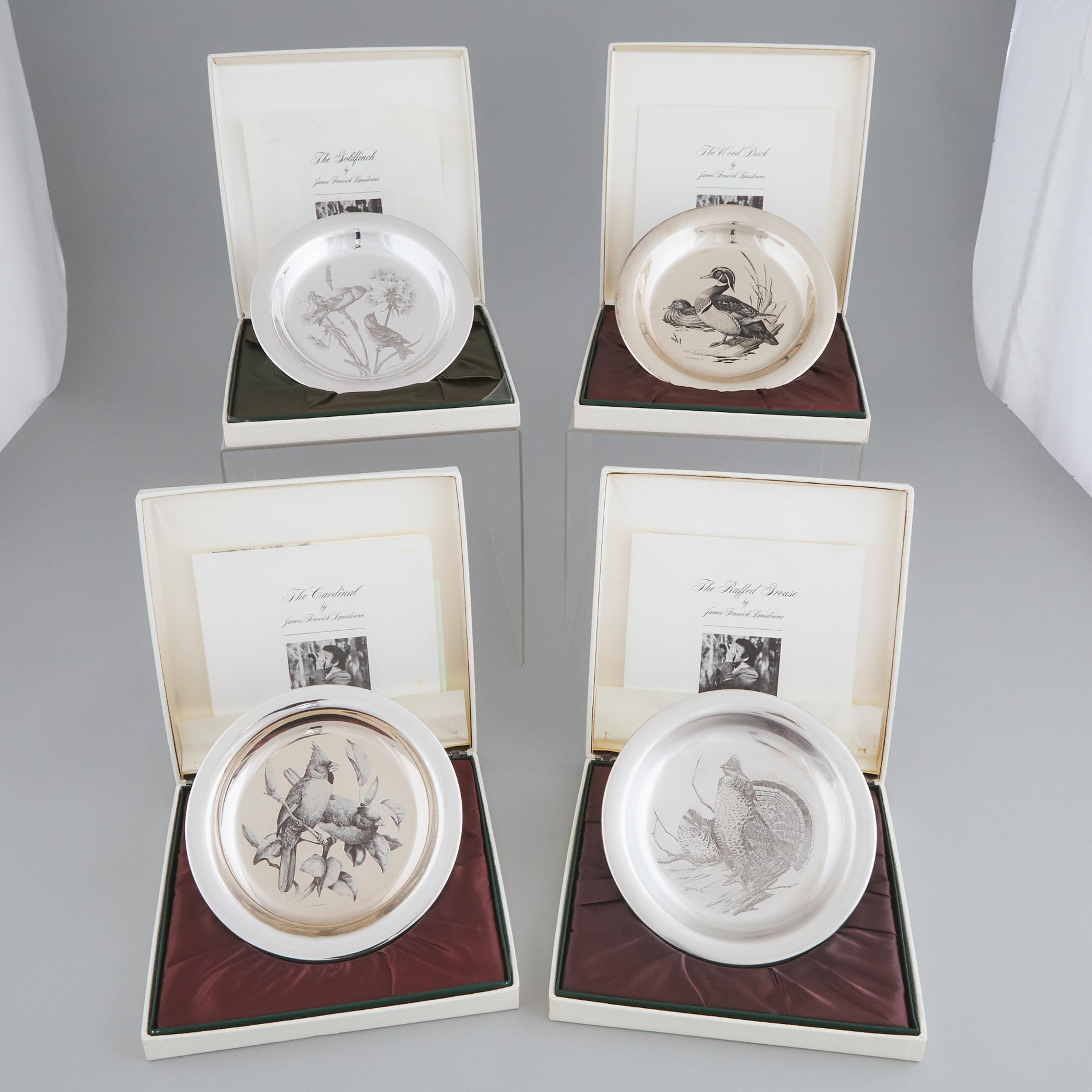 Set of Four Canadian Silver Audubon