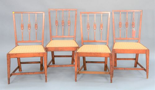 SET OF FOUR CHERRY FEDERAL STYLE