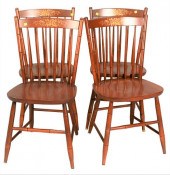 SET OF FOUR CHERRY HITCHCOCK S