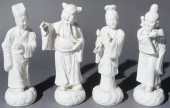 SET OF FOUR CHINESE BLANC-DE-C