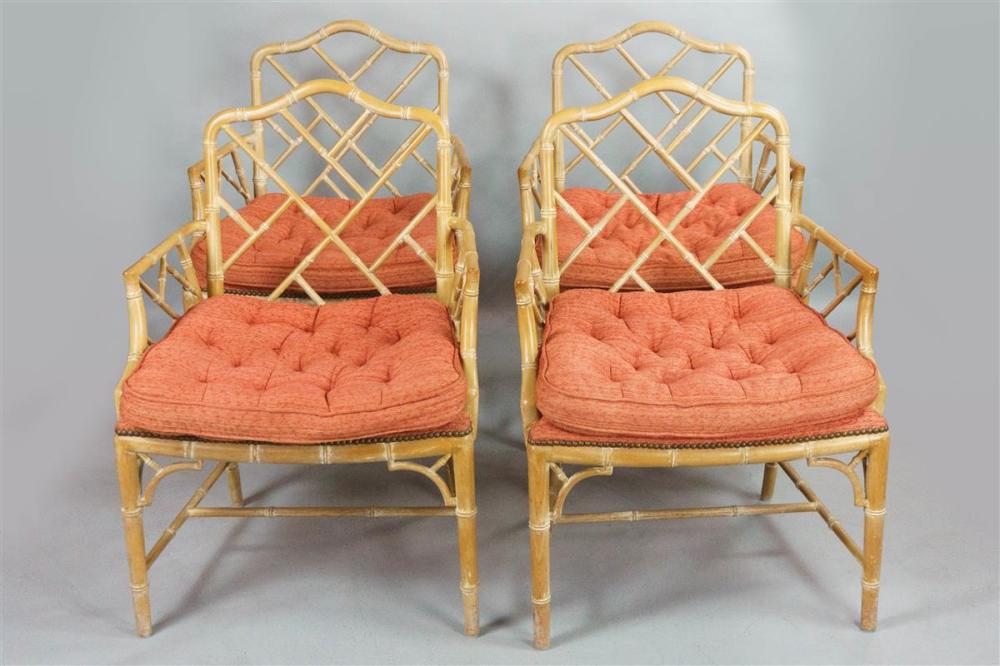 SET OF FOUR CHINESE CHIPPENDALE