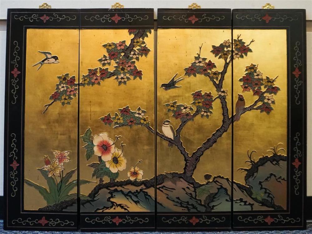 SET OF FOUR CHINESE COROMANDEL