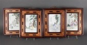 Set of four Chinese Famille Ro