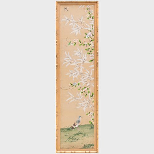 SET OF FOUR CHINESE HAND-PAINTED