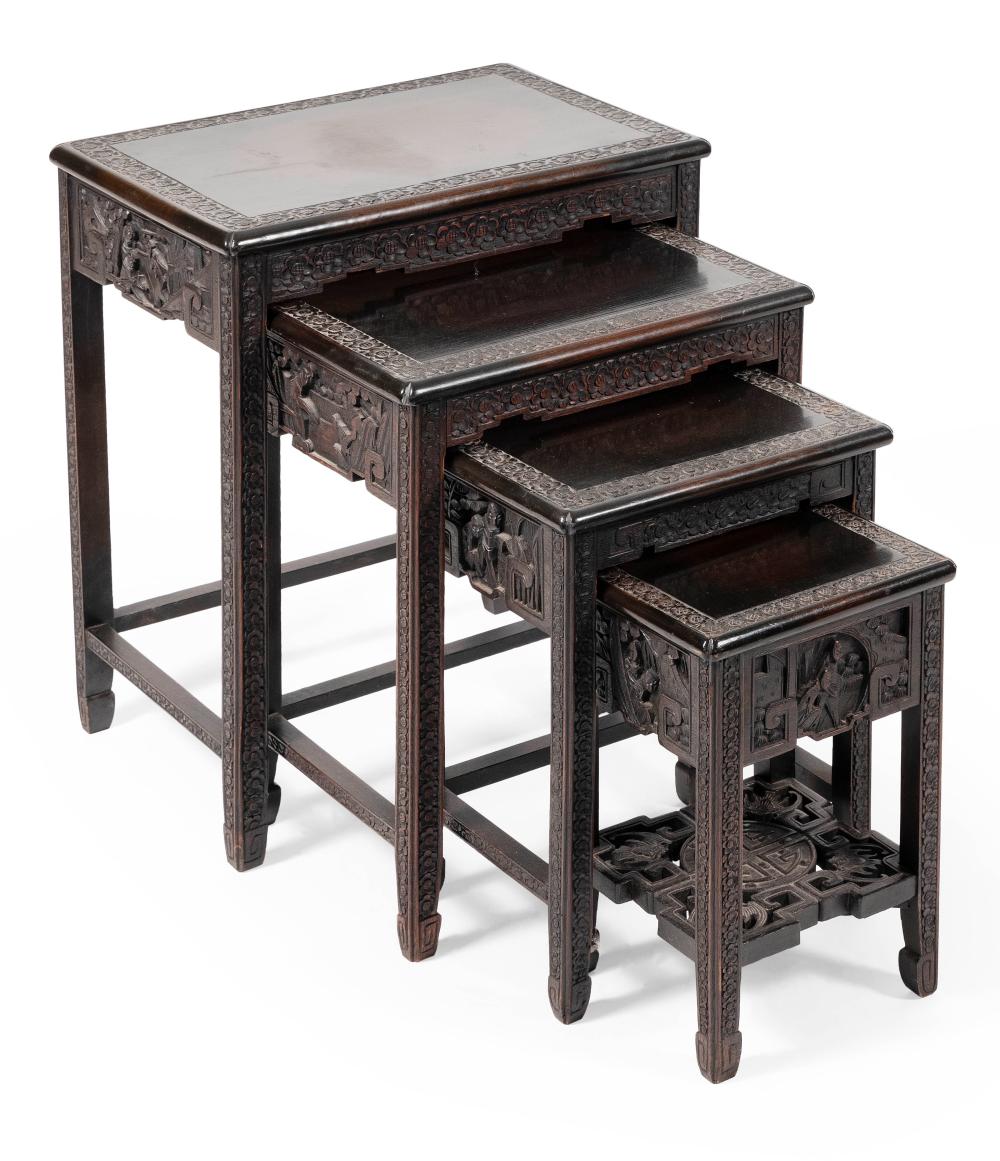 SET OF FOUR CHINESE NESTING