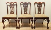 Set of four Chippendale style