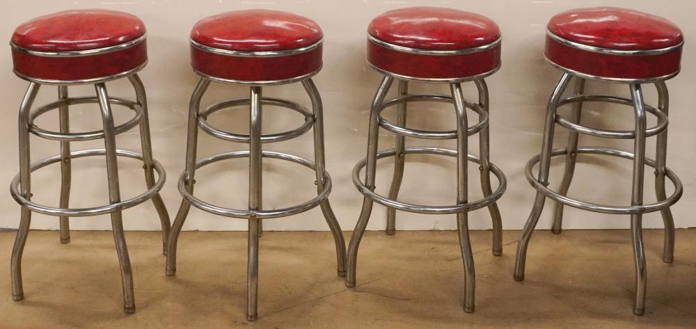 SET OF FOUR CHROME ROTATING BAR