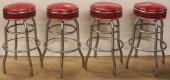 SET OF FOUR CHROME ROTATING BA