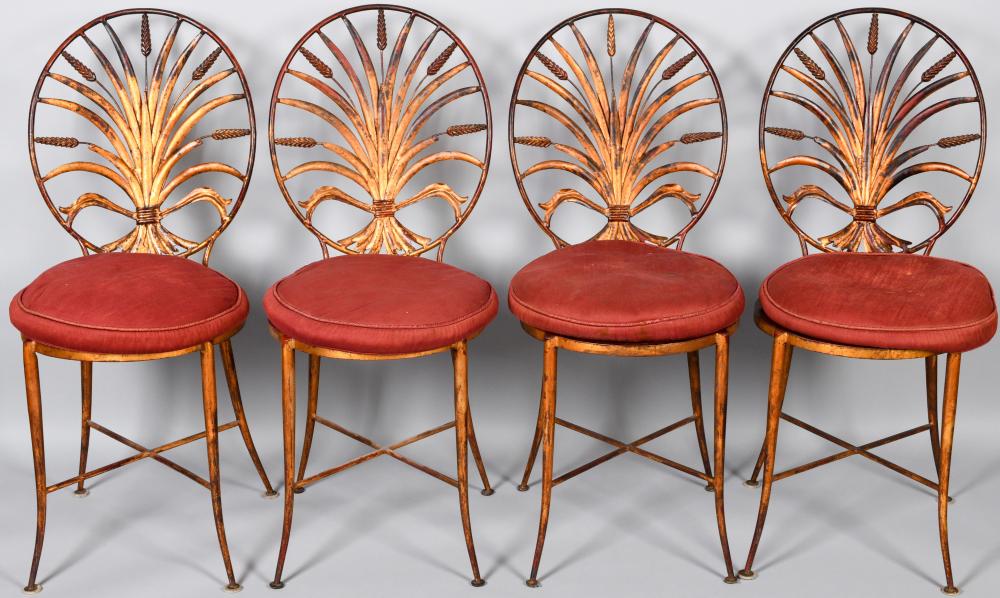 SET OF FOUR CLASSICAL STYLE GOLD