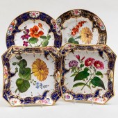 SET OF FOUR COALPORT COBALT GR