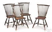 SET OF FOUR CONNECTICUT FANBAC