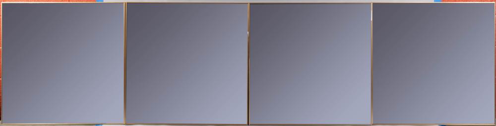 SET OF FOUR CONTEMPORARY BRUSHED