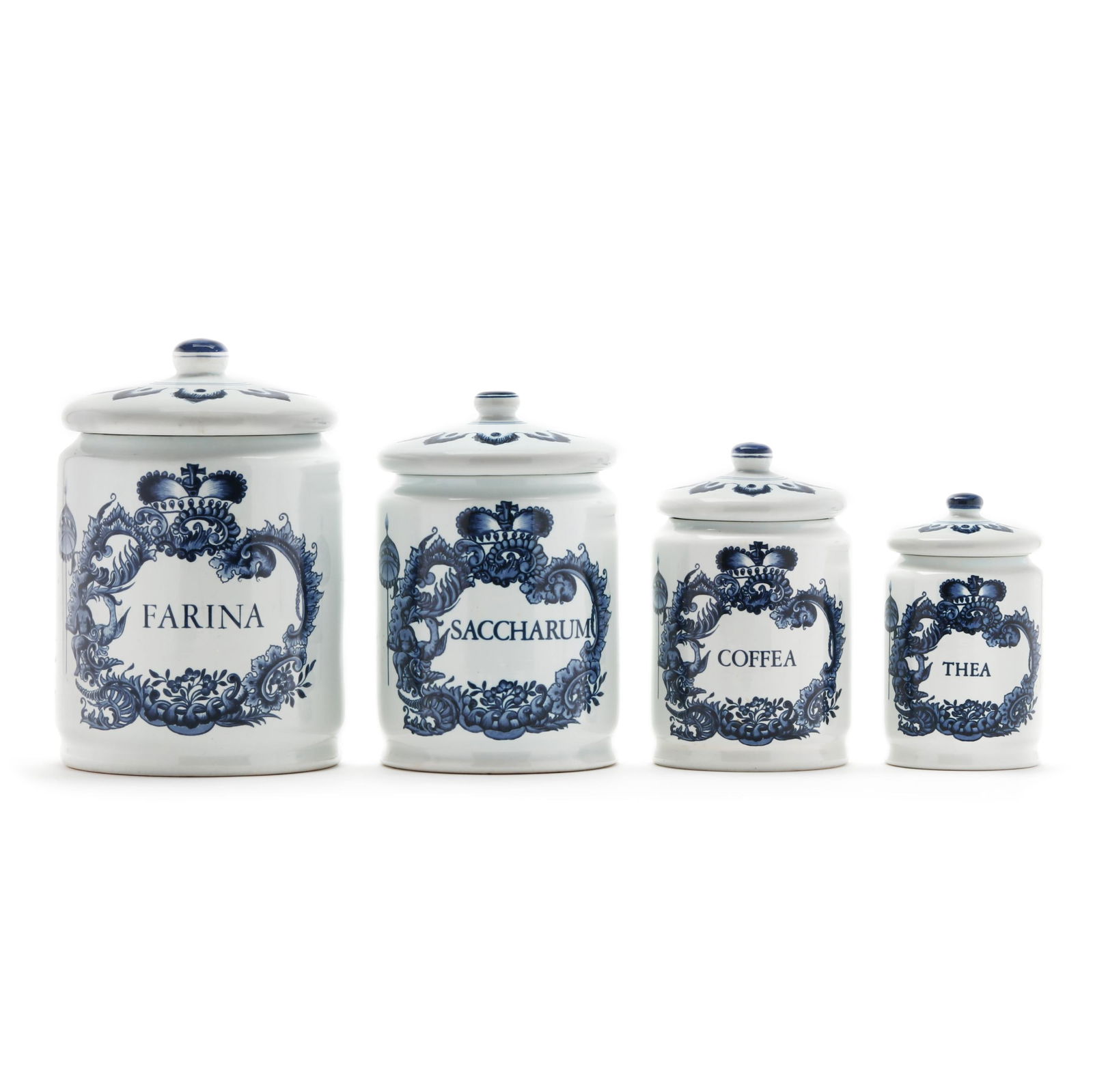 SET OF FOUR CONTEMPORARY DELFT