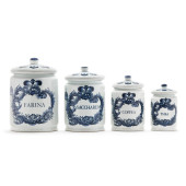 SET OF FOUR CONTEMPORARY DELFT