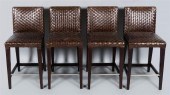 SET OF FOUR CONTEMPORARY MAHOG