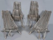 SET OF FOUR CONTEMPORARY TEAK