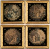 SET OF FOUR CONTINENTAL COLORE