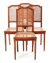 Set of four Continental inlaid