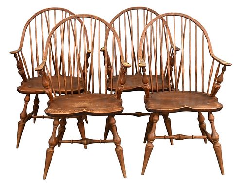 SET OF FOUR CUSTOM WINDSOR STYLE
