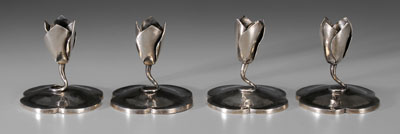 Set of four Dodge sterling candl