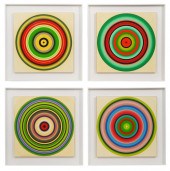 SET OF FOUR DON SUGGS PAINTING