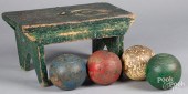 SET OF FOUR DUCKPIN BOWLING BA