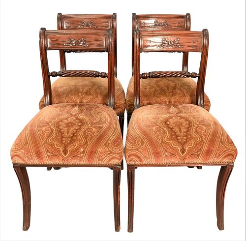 SET OF FOUR DUNCAN PHYFE MAHOGANY