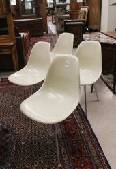 SET OF FOUR EAMES MOLDED FIBER