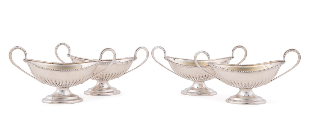 SET OF FOUR EDWARD VII SALT