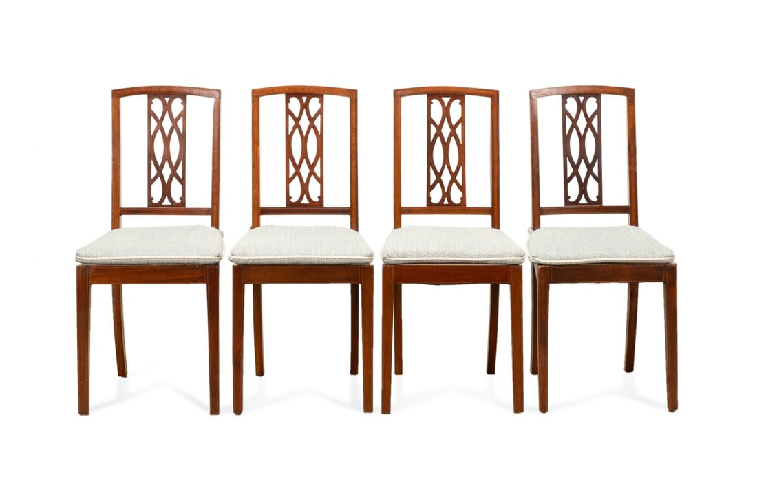 SET OF FOUR EDWARDIAN HEPPLEWHITE