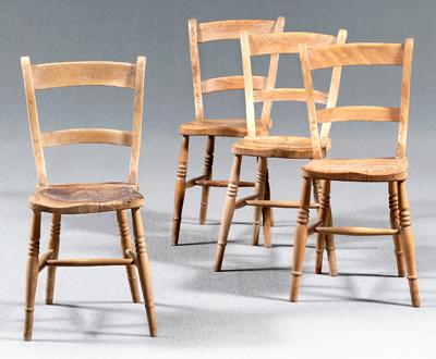 Set of four English chairs: mixed
