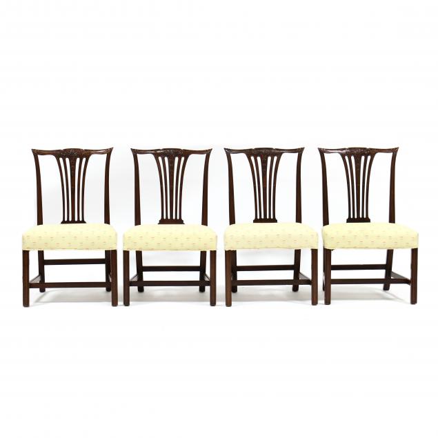 SET OF FOUR ENGLISH HEPPLEWHITE