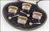 SET OF FOUR ENGLISH SILVER SAL