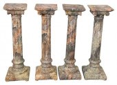 SET OF FOUR FAUX MARBLE ITALIA