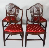 SET OF FOUR FEDERAL MAHOGANY S