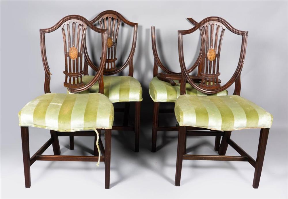 SET OF FOUR FEDERAL STYLE INLAID