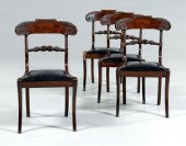 Set of four fine Regency side
