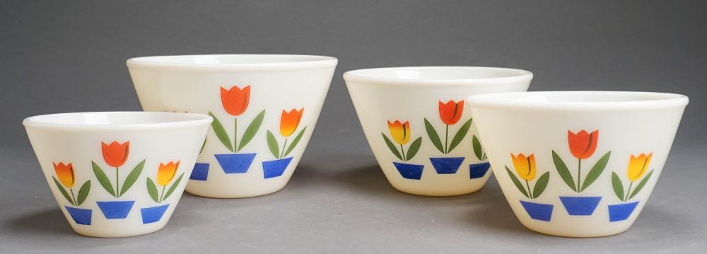 SET OF FOUR FIRE KING 'TULIP'