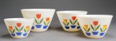 SET OF FOUR FIRE KING 'TULIP'