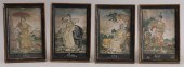 SET OF FOUR FRAMED FRENCH DECO