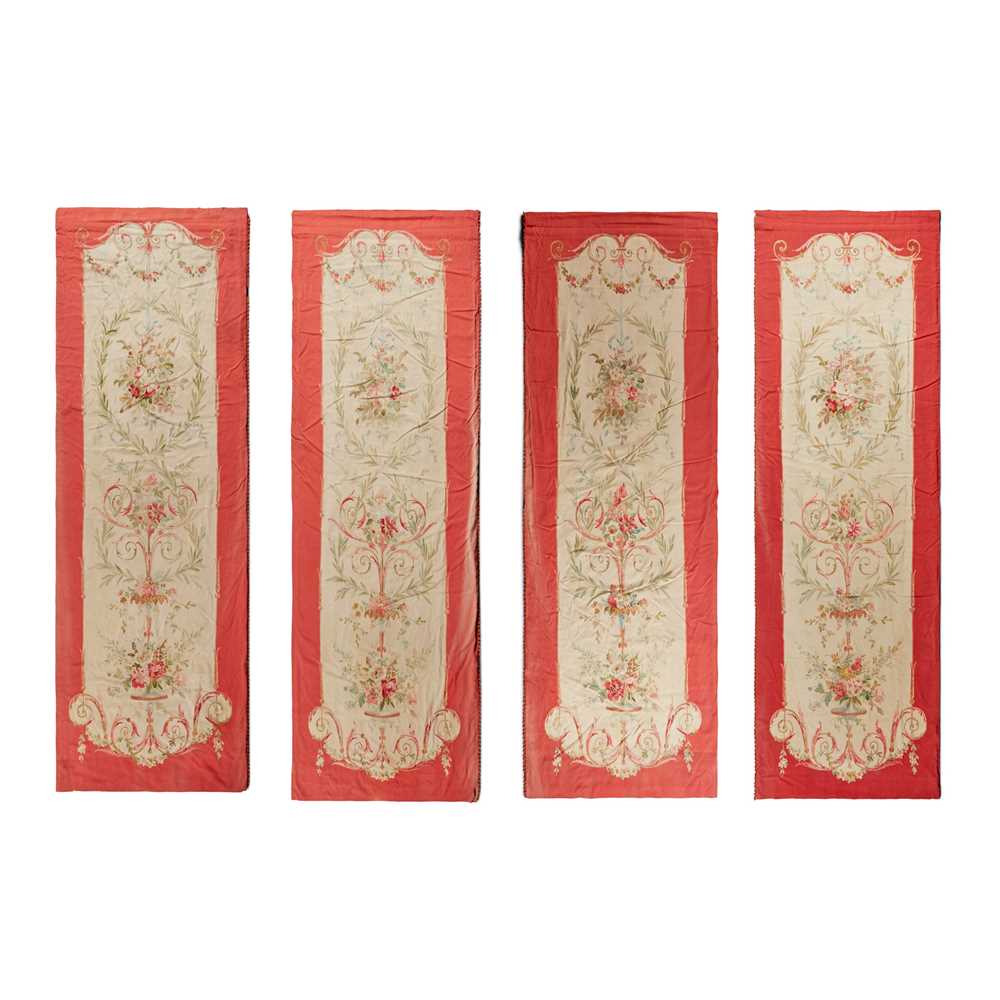 SET OF FOUR FRENCH AUBUSSON
