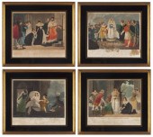 Set of Four French Engravings