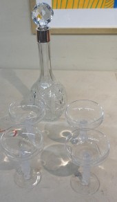 SET OF FOUR FROSTED BACCHUS FI