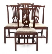 Set of four George III mahogan