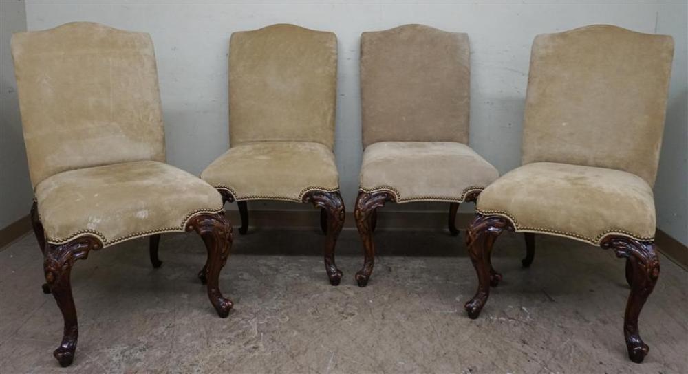 SET OF FOUR GEORGIAN STYLE MAHOGANY