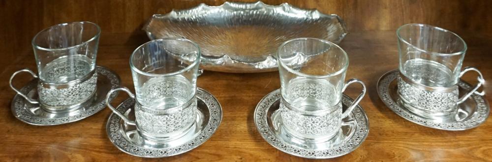 SET OF FOUR GERMAN DEMITASSE CUPS
